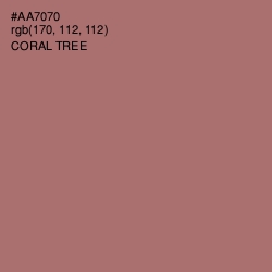 #AA7070 - Coral Tree Color Image